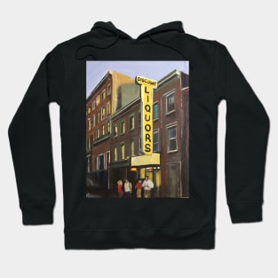 New York, Yellow Sign Hoodie